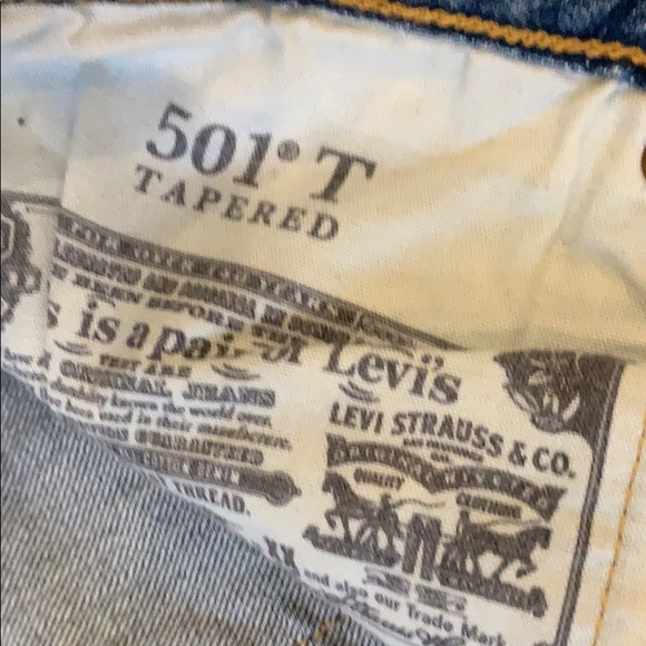 🖤 New Levi’s 501T tapered soft 100% cotton - Picture 4 of 7